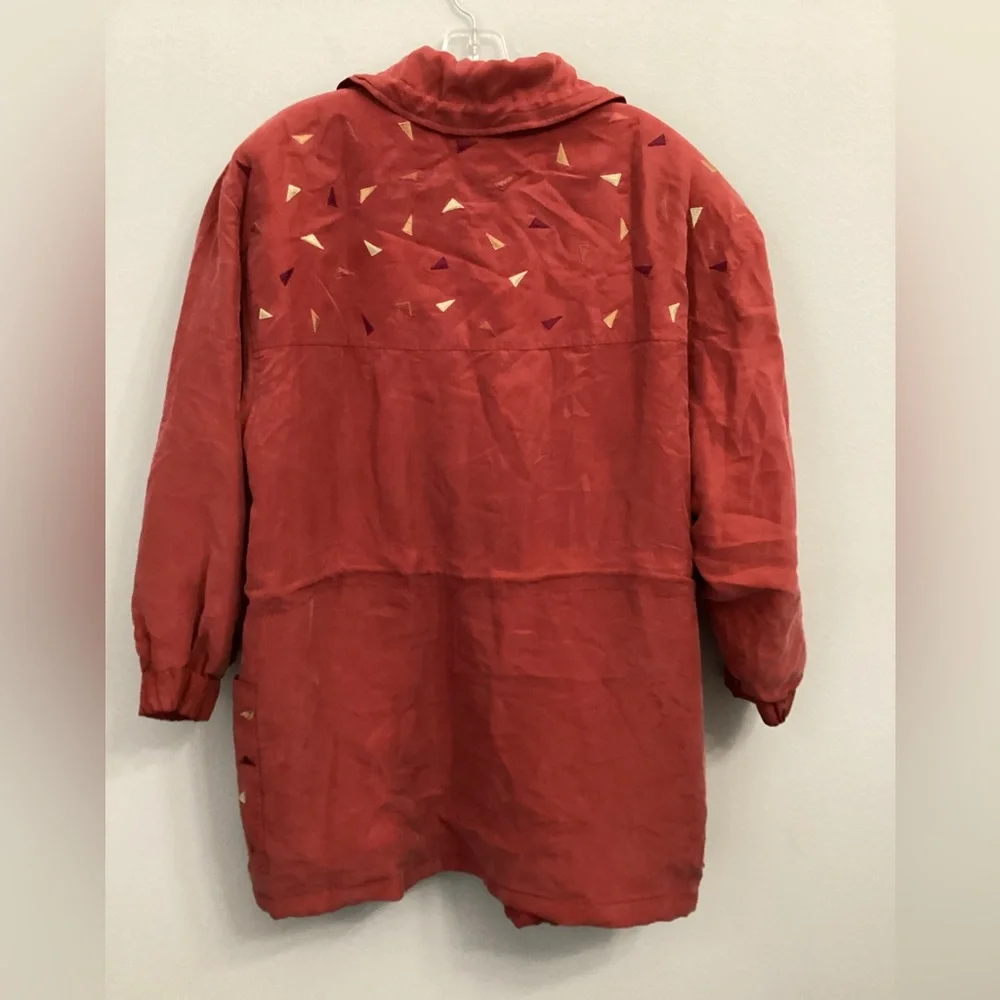 vintage Red silk jacket - Picture 9 of 9